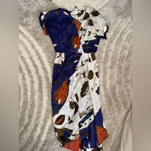 Diane Von Furstenberg Blue and White Dress